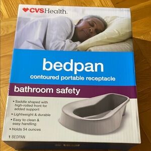 CVS Bedpan Contoured Portable Receptacle NWT